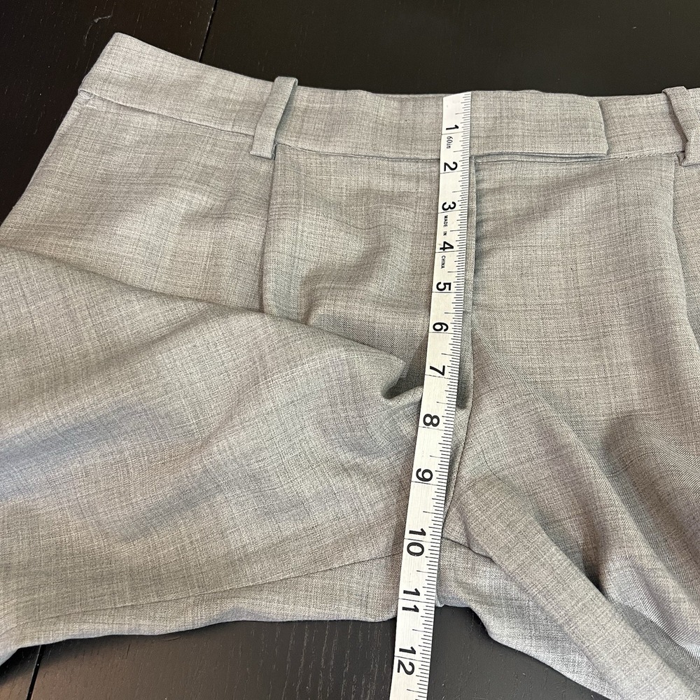 BELLE The Label Perennial Trousers Size 10 Medium Gray Wide Leg Wool Blend NEW - Picture 12 of 15